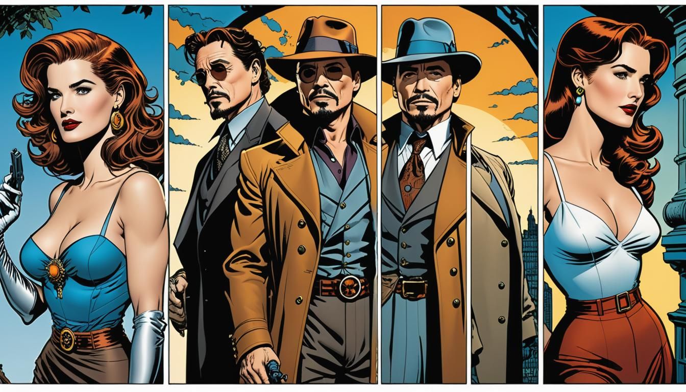 Comic Book Art: Desert Temple Adventure