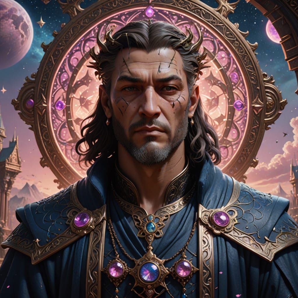 Morpheus, God of Dreams, in Elegant Robes