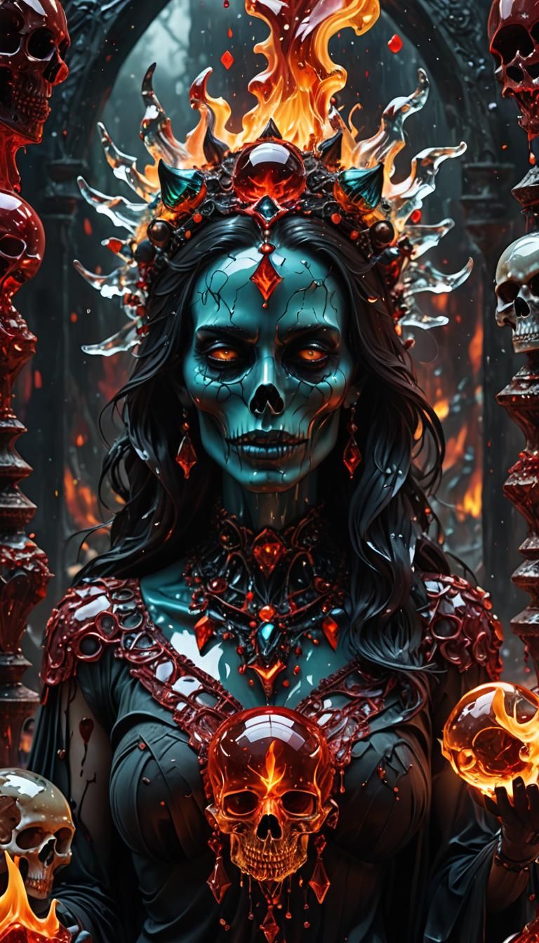 Psychedelic Crystal Goddess in Ultra-Realistic 8K