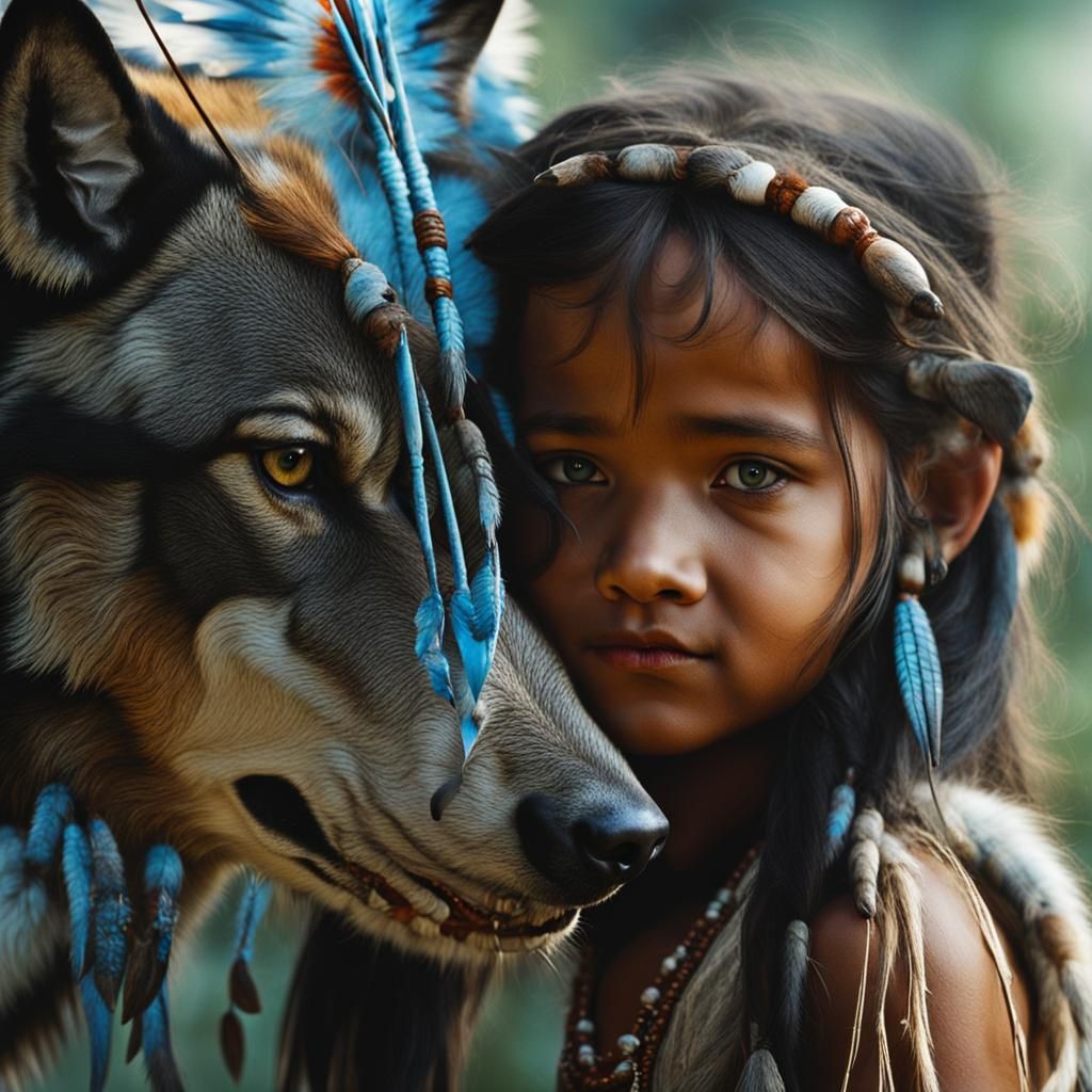 Wolf as Spiritual Guide: Native American Art