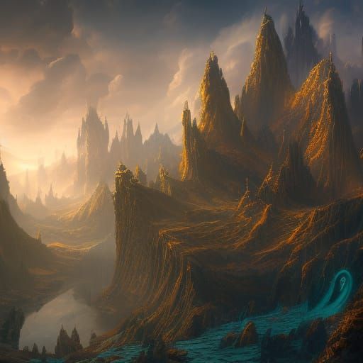 Fantastical Matte Painting in Deep Color