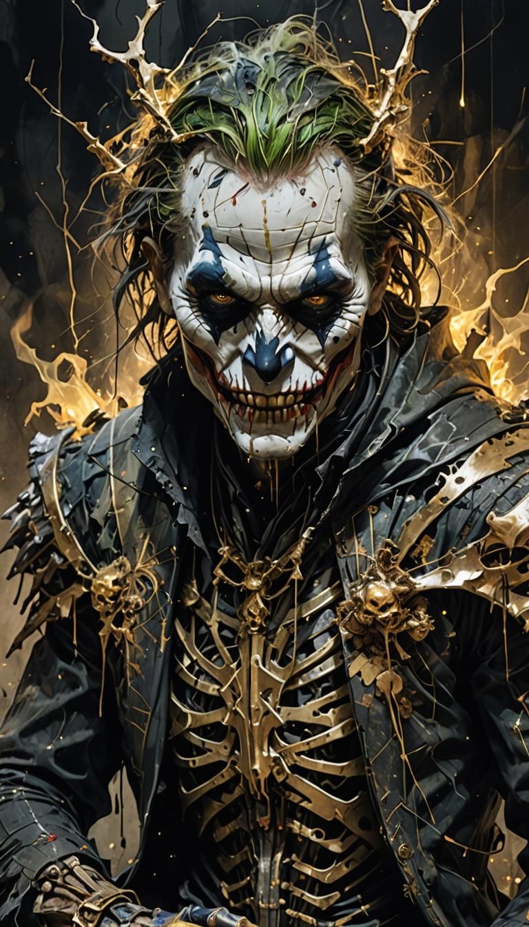 Gothic Desert Warrior with Porcelain Skeleton