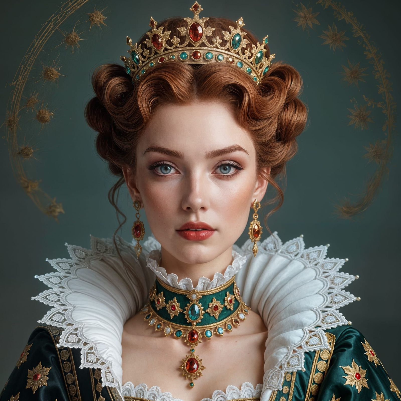 Mary Queen of Scots Regal Portrait in Dynamic Lighting
