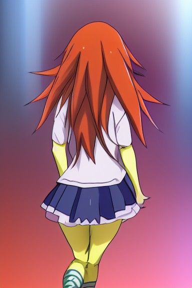 Adorable Anime Girl with Cell Shading