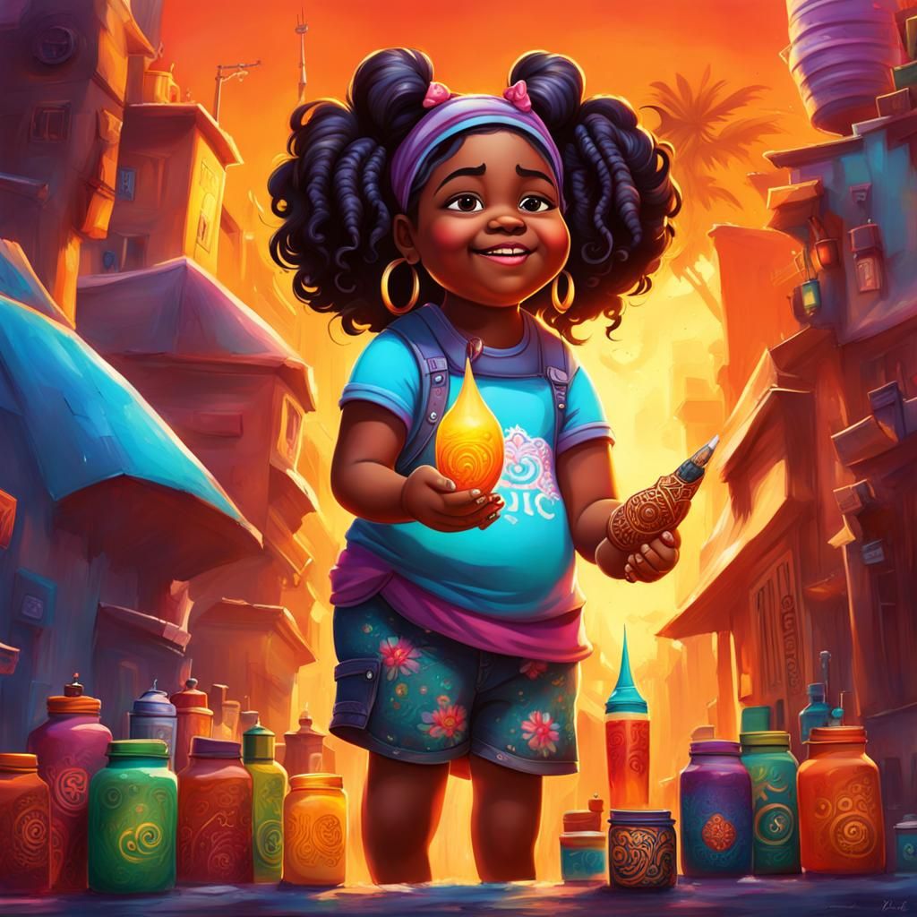 Henna Tattoo Art in Graffiti Style