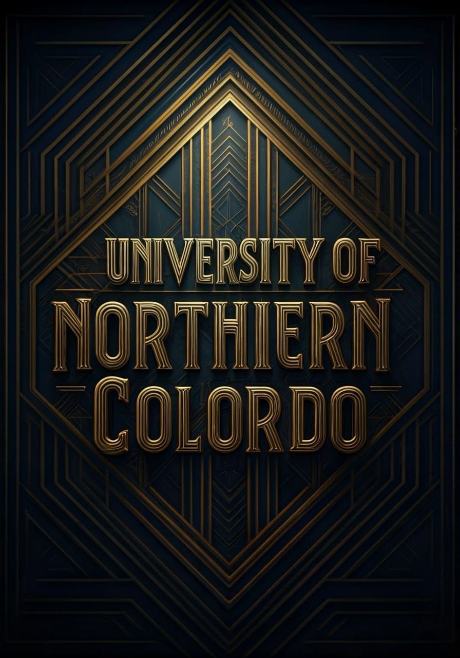 Art Deco Typography for University of Northern Colorado