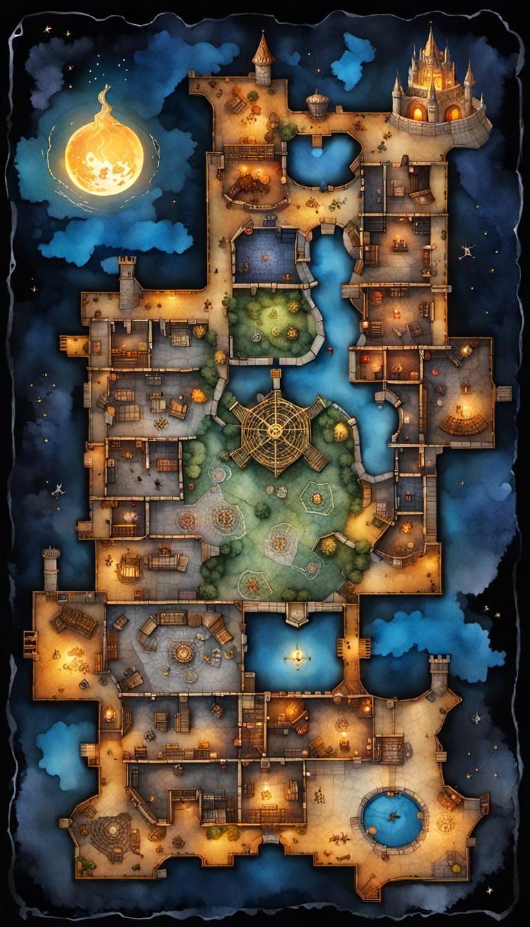 Battlemap of enemy’s lair