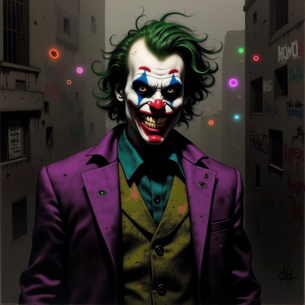 The Joker in a Dark, Gothic Alleyway