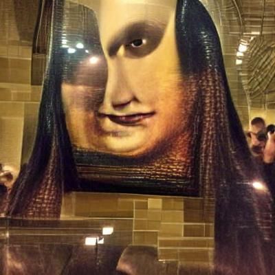 Mona Lisa's Evil Twin: A Dark Portrait