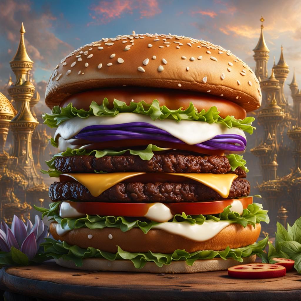 Sonic the Hedgehog at Burger King: Detailed Matte Painting