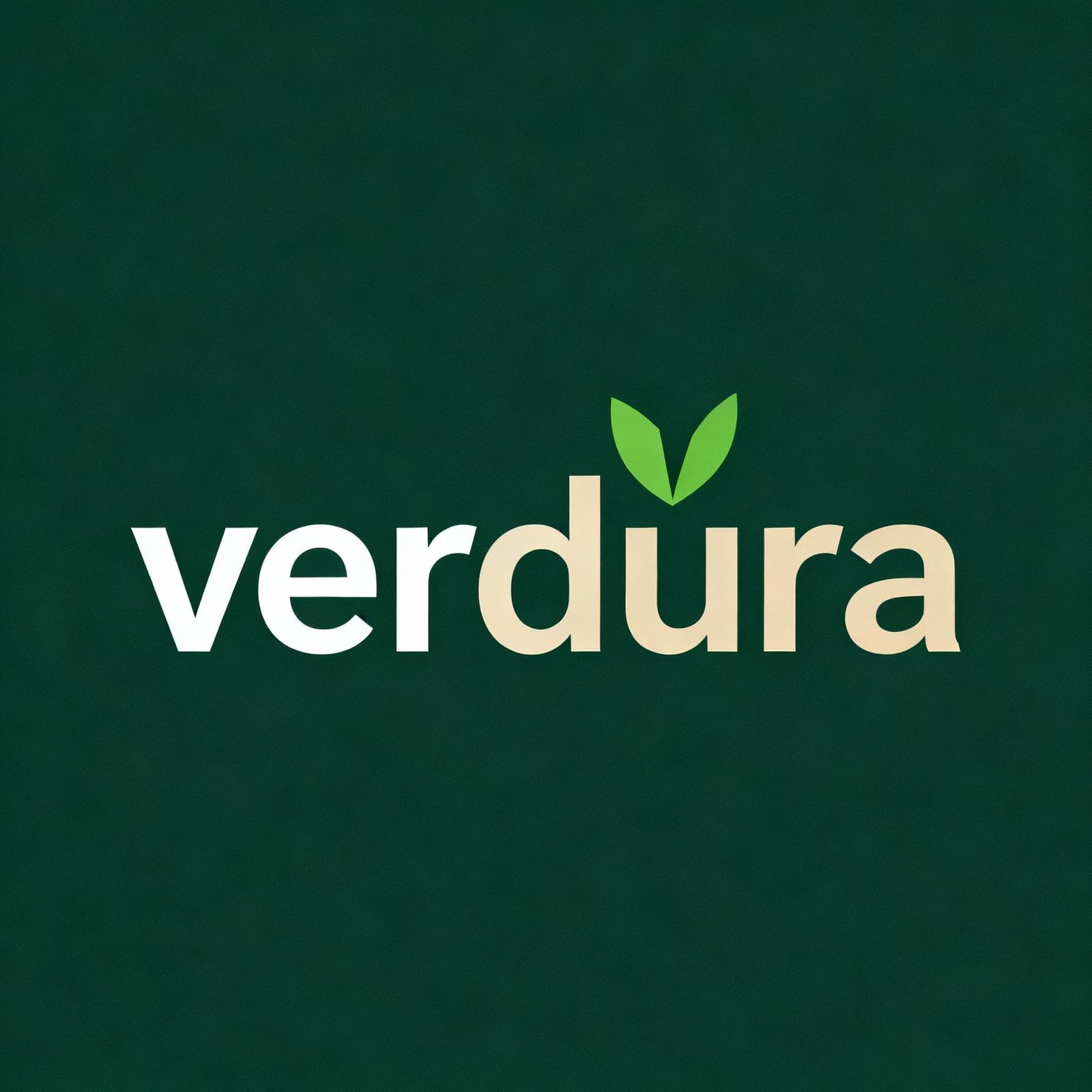 Verdura Sustainable Brand Logo in Minimalist Style