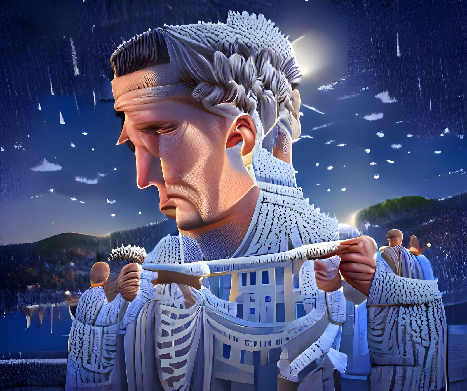 Julius Caesar: Digital Art Illustration