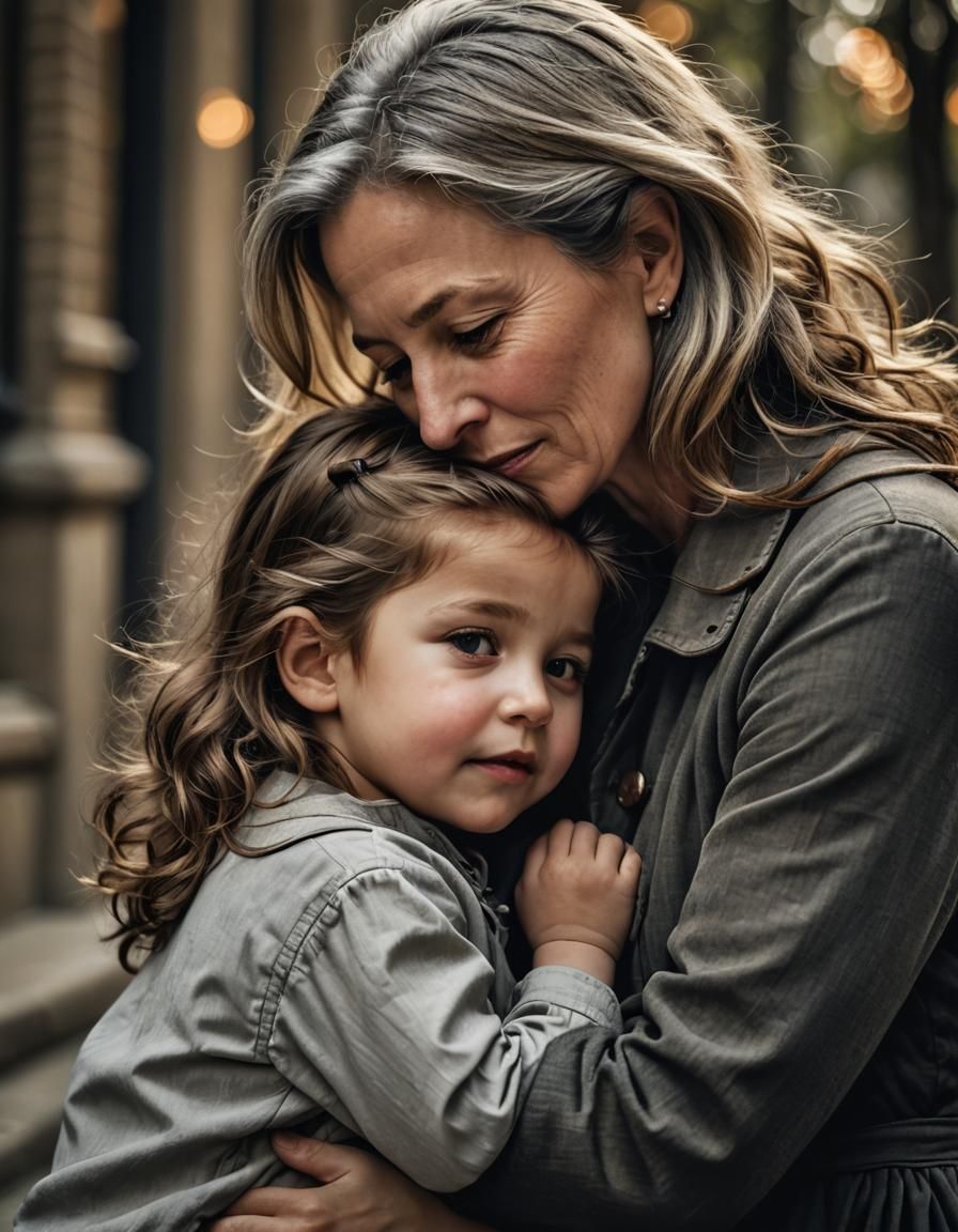 Heartwarming Mother and Child Portrait