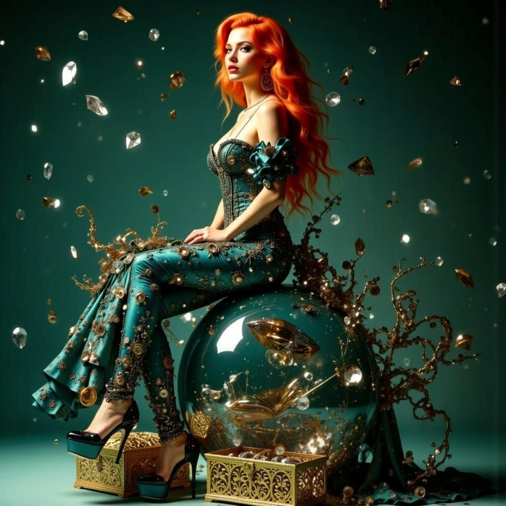 Art Nouveau Punk Fashion on Diamond Wrecking Ball