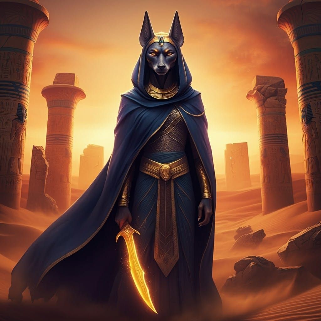 A half human half jackal warrior.