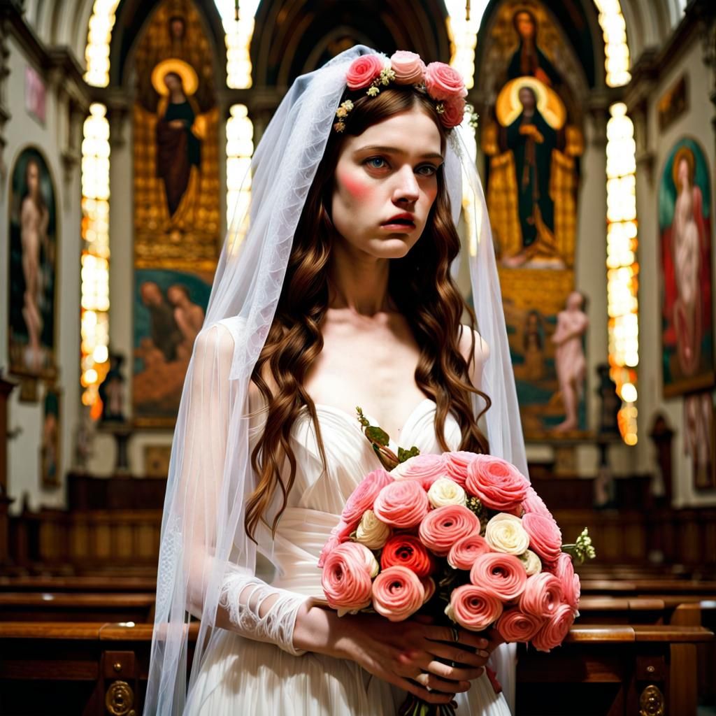 Sad Bride Weeping: Ethereal Psychedelic Goth Art