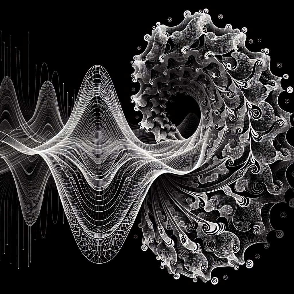 Soulful Harmony in Vibrant Fractal Waves