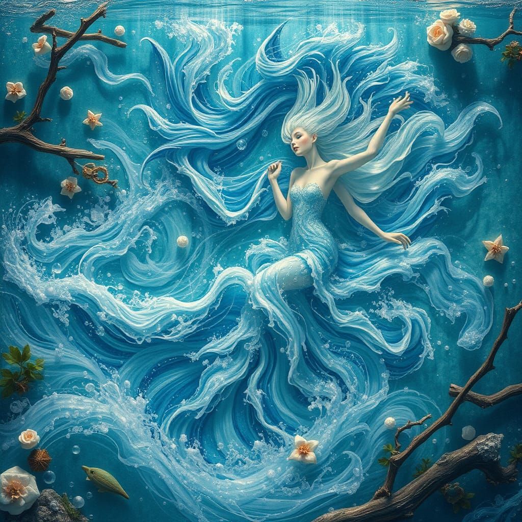 Dancing Water Elementals in Liquid World