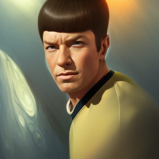 Young Scotty Portrait in Hyperdetailed Digital Art