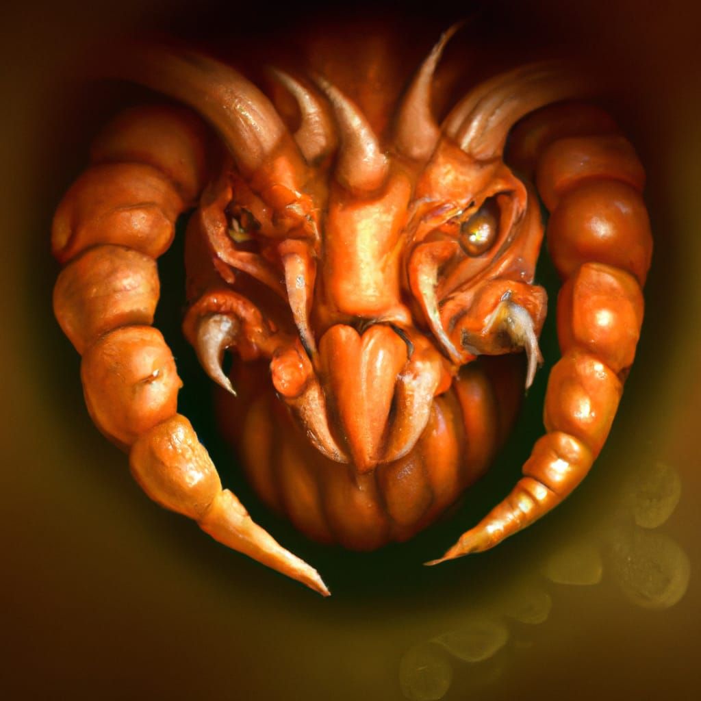 Hyperrealistic Cacodemon Jack-o'-Lantern in Surreal Style