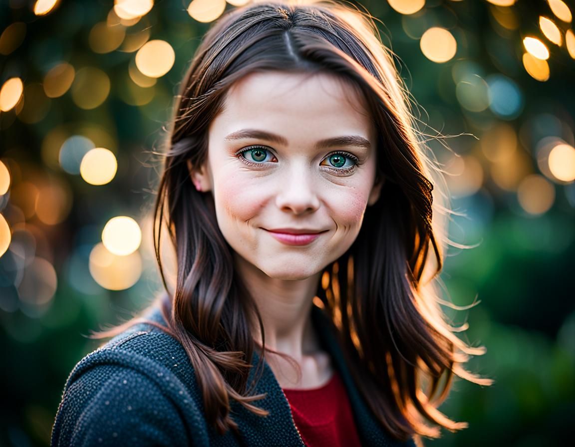 Professional Portrait of Eleanor with Bokeh Effect