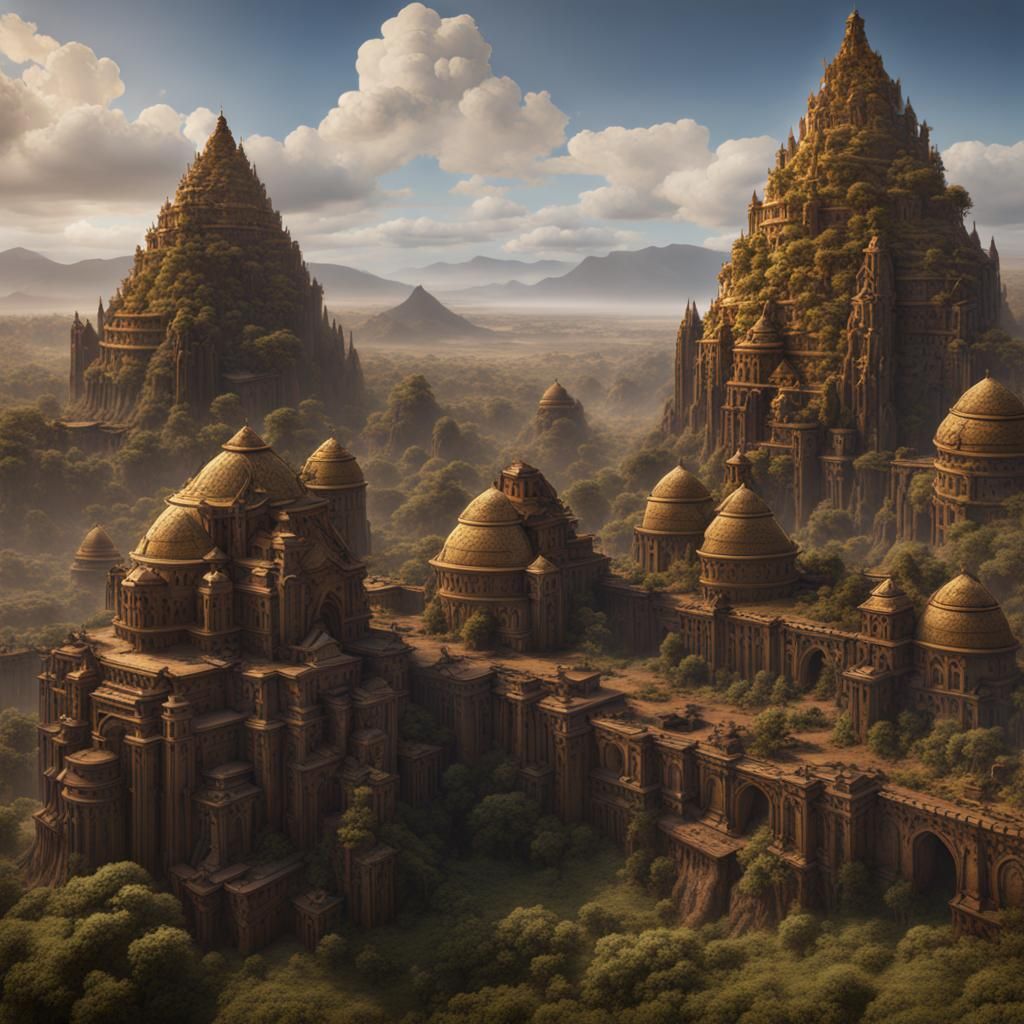 Ethiopia: Detailed Matte Painting in Deep Color