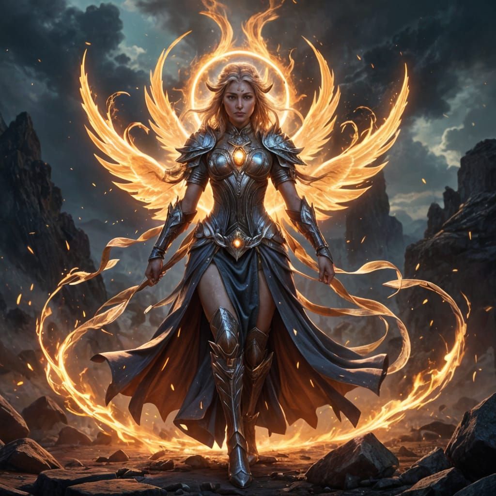 Elf Goddess Ascends as Celestial Warrior