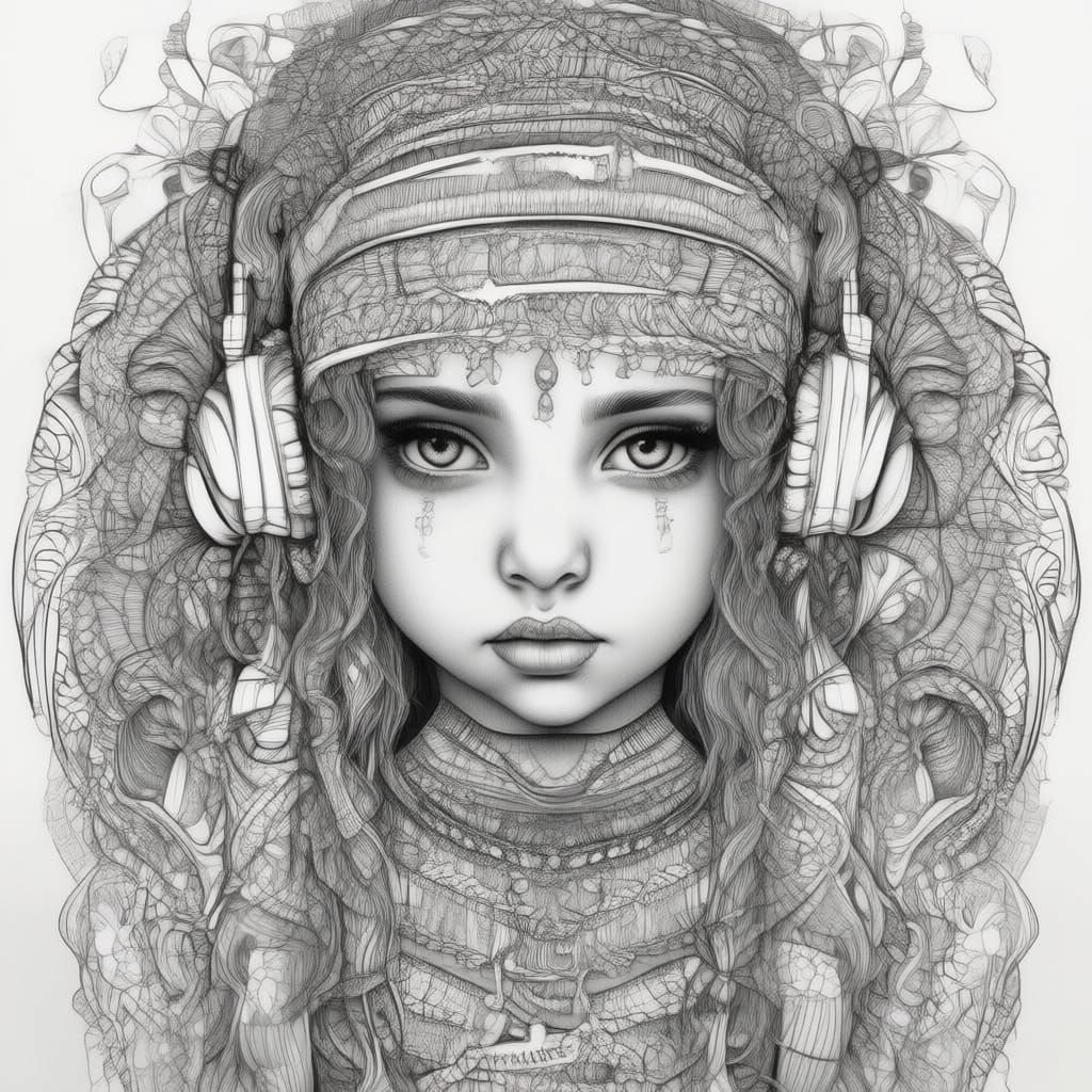 Abstract Fractal Wave Function Art