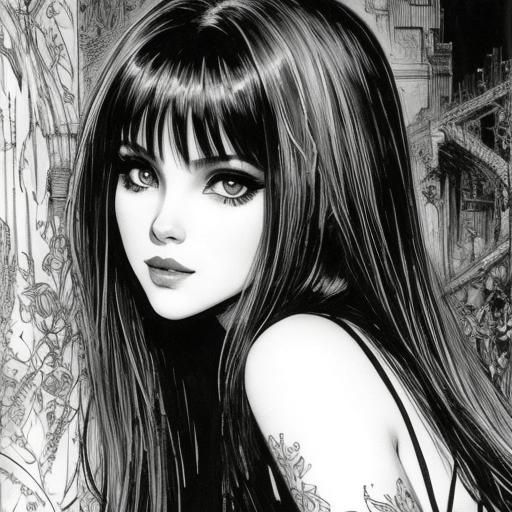 Vampire Sketch in Comic Art Style