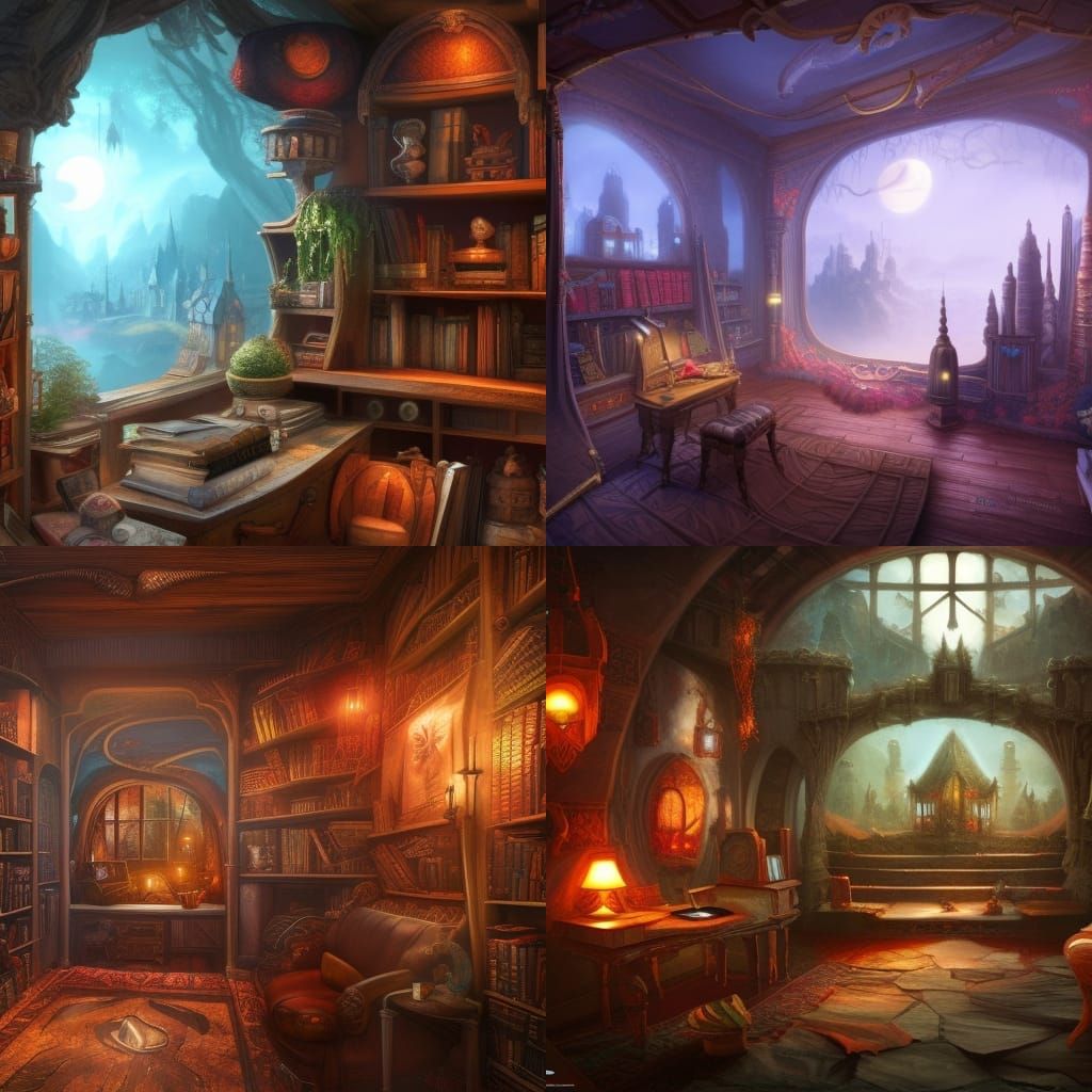 Mad Wizard's Office: Fantasy Concept Art