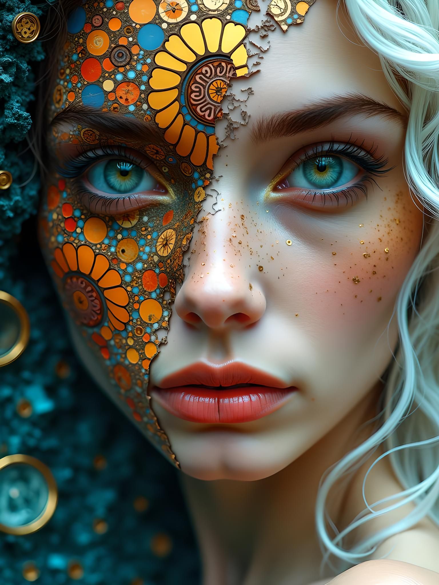 Mosaic Woman: Shattered Portrait of Mystery