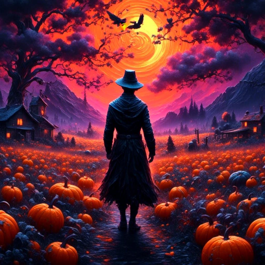 A Halloween Neon Night