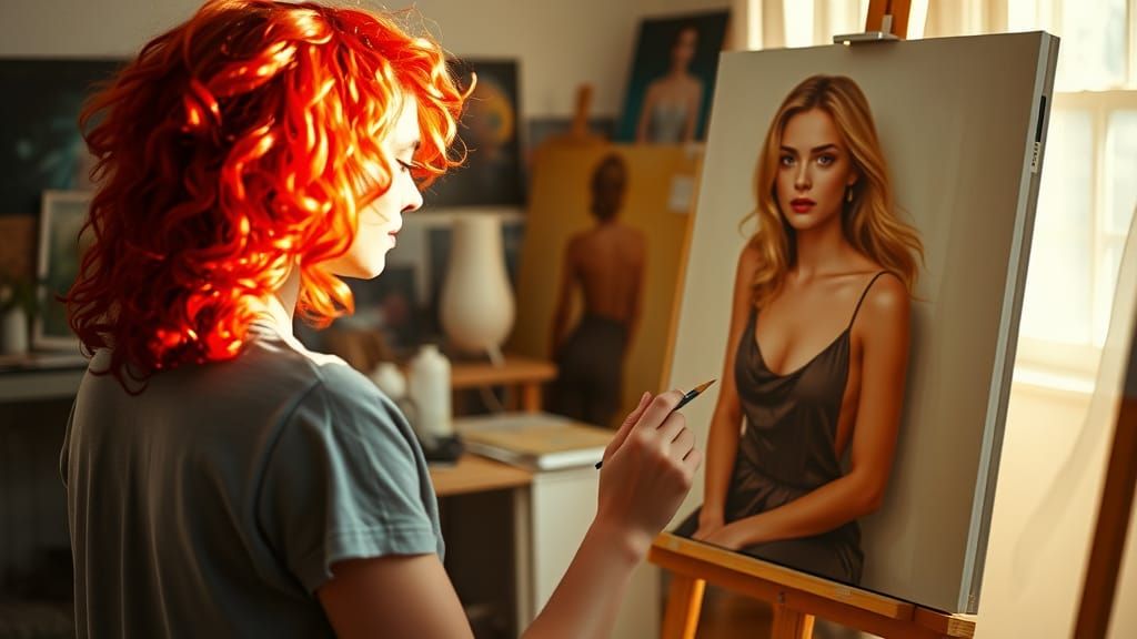 fire all over the studio...