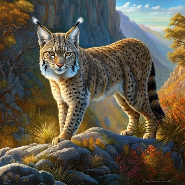 Beautiful Iberian Lynx. Endangered. Only approx 1600 left on earth