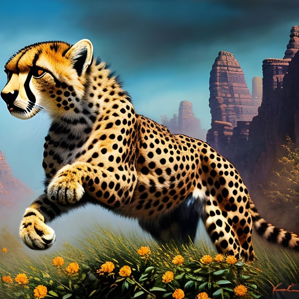 Running Cheetah