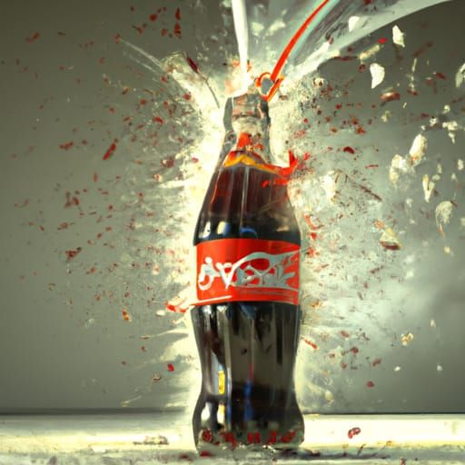 Exploding Coke Bottle in Epic Cinematic Style