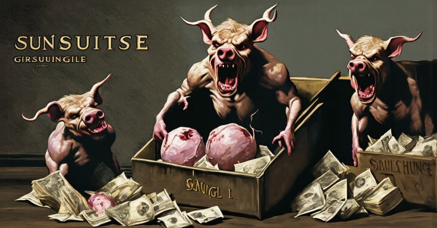 President Offers Wealth to Satan Amidst Dark Fantasy Chaos