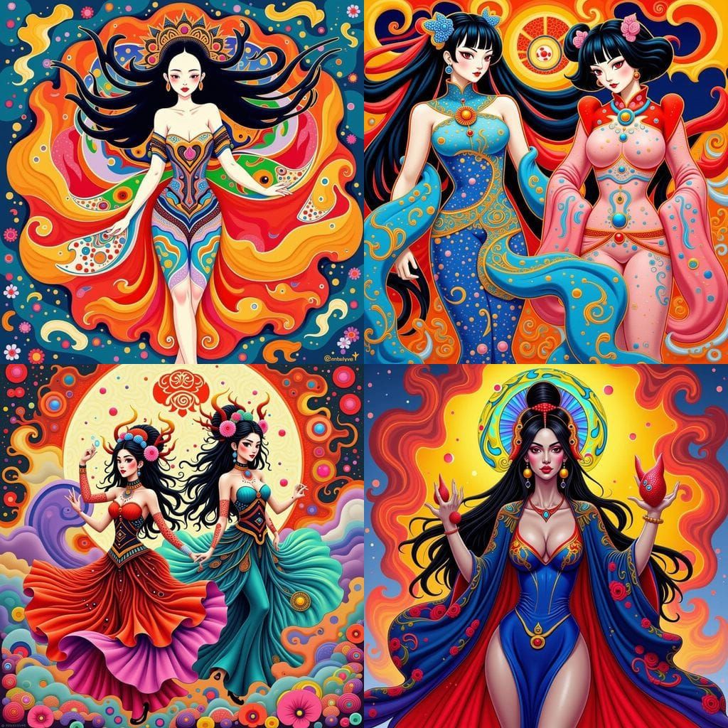 Benzaiten and Hannya Spirit Fusion