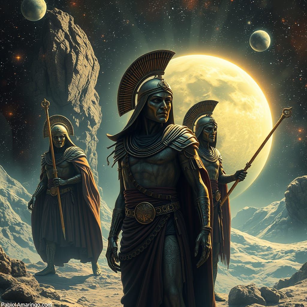 Ancient Cosmic Romans in 8k Holographic Splendor