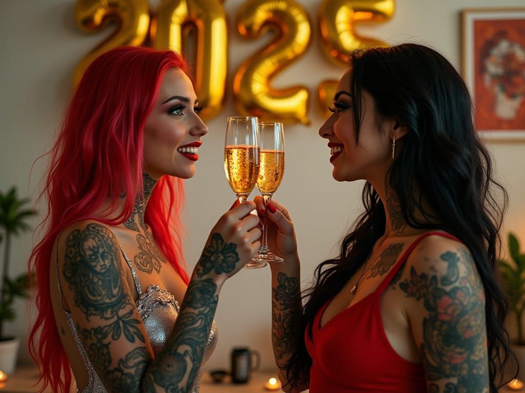 Celebrate 2025 in Style with Two Women