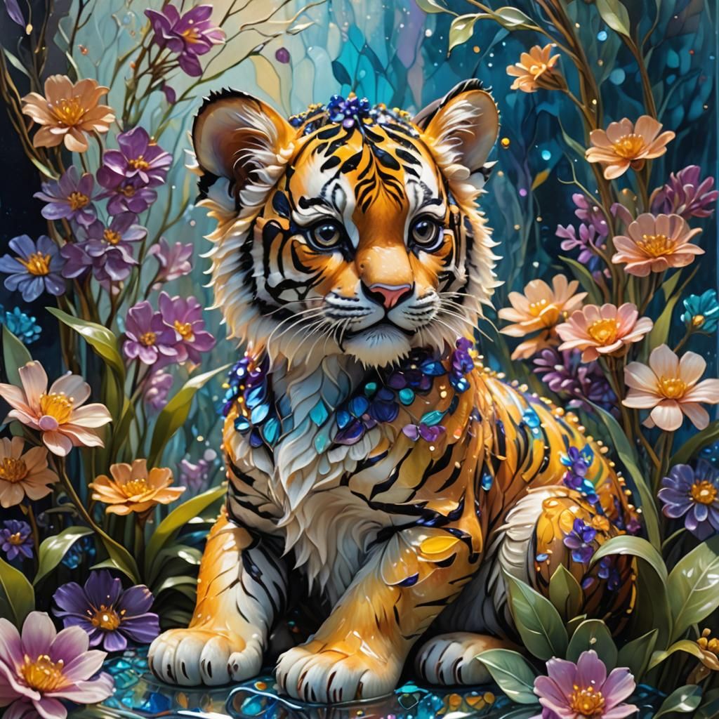 Glowing Glass House: A Whimsical Fantasy Art Piece