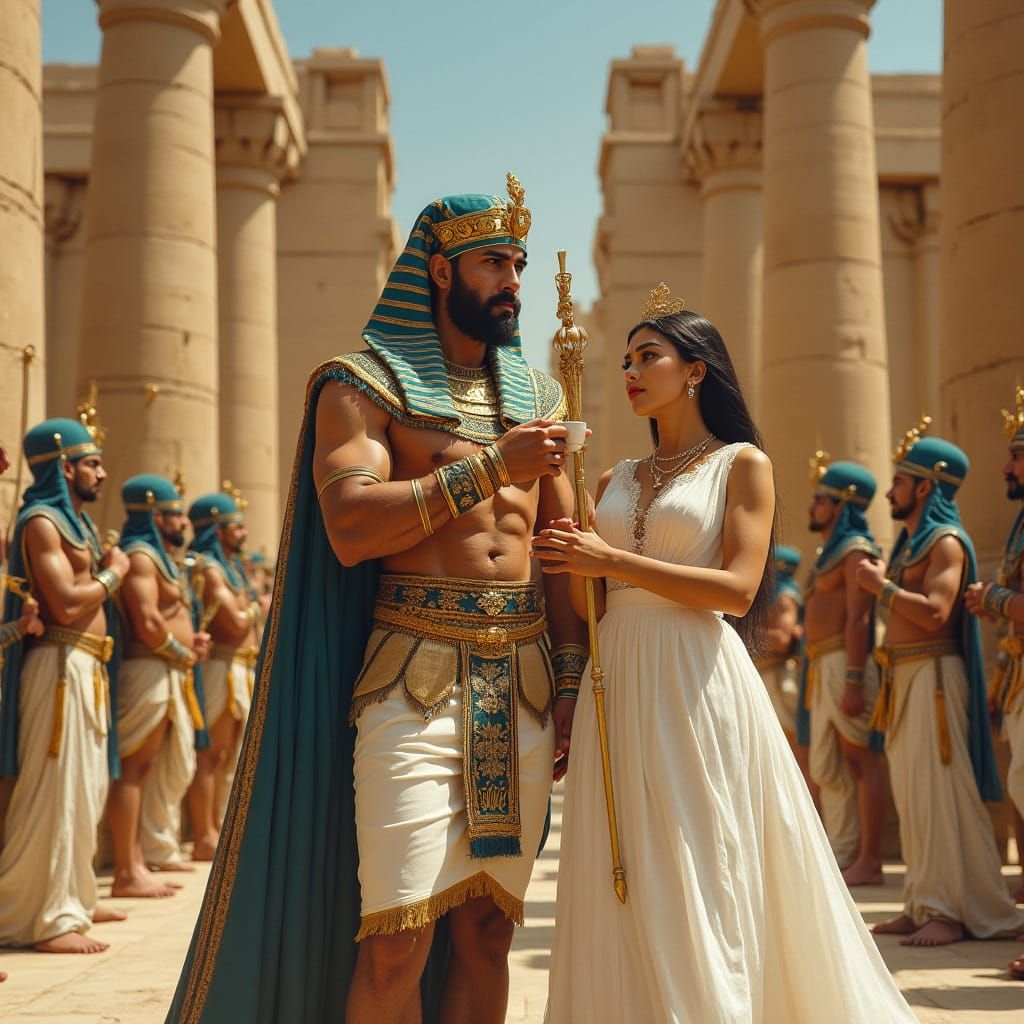 King Ramses II Coffee Break at Karnak Temple