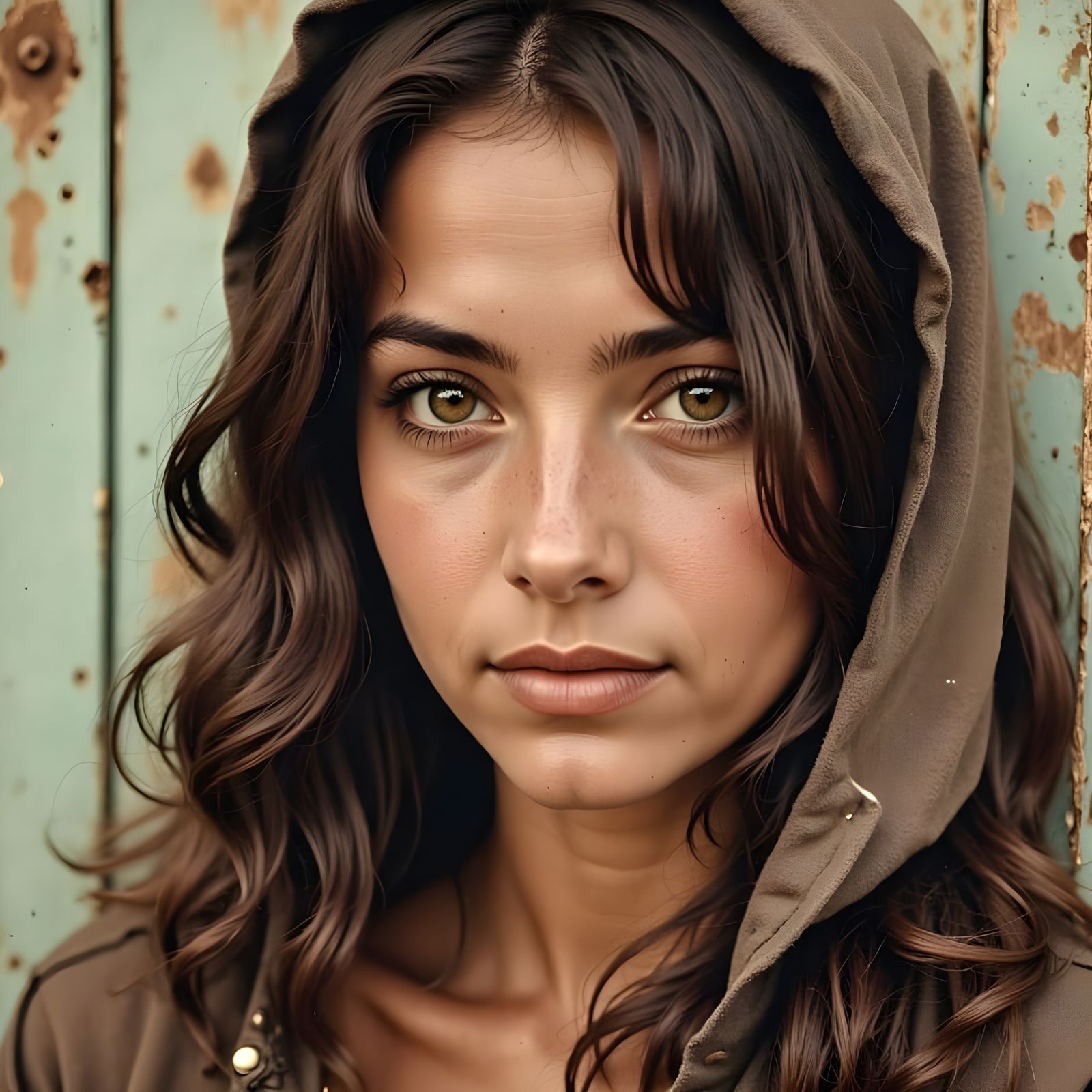 Candid Portrait of a Young Woman with Gentle Smile