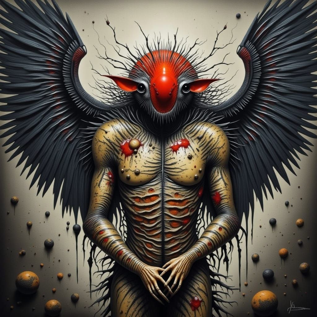 Blood Orange Zebra-Punk Angel