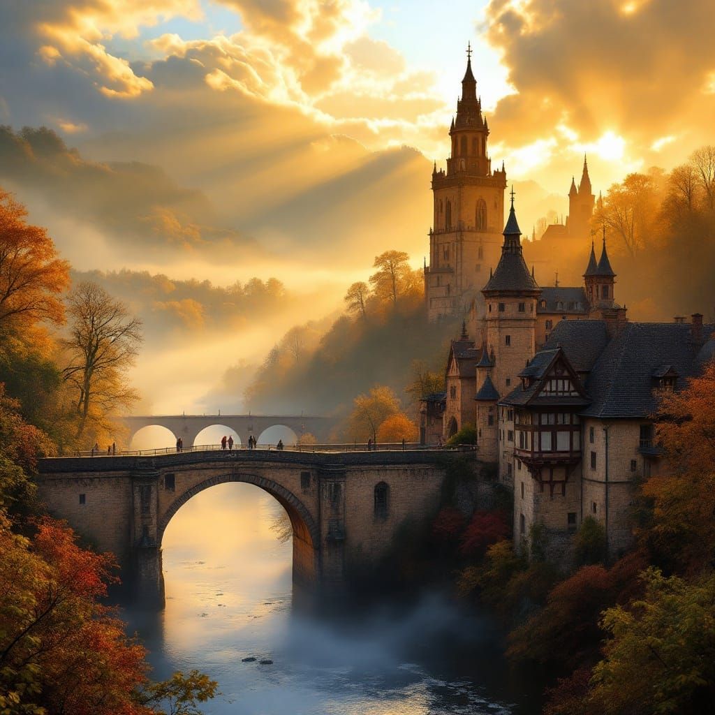 Golden Hour in Heidelberg Castle, Germany