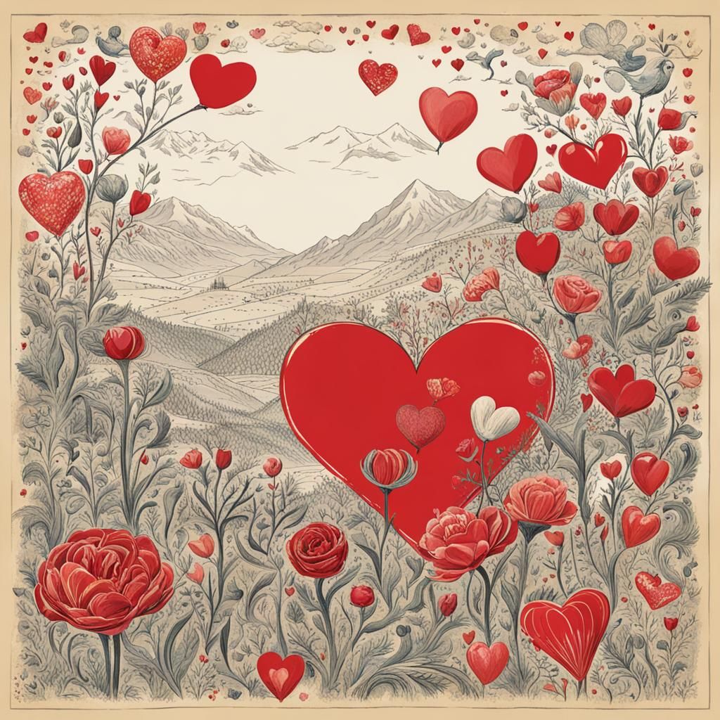 Hearts Overflowing with Love and Affection