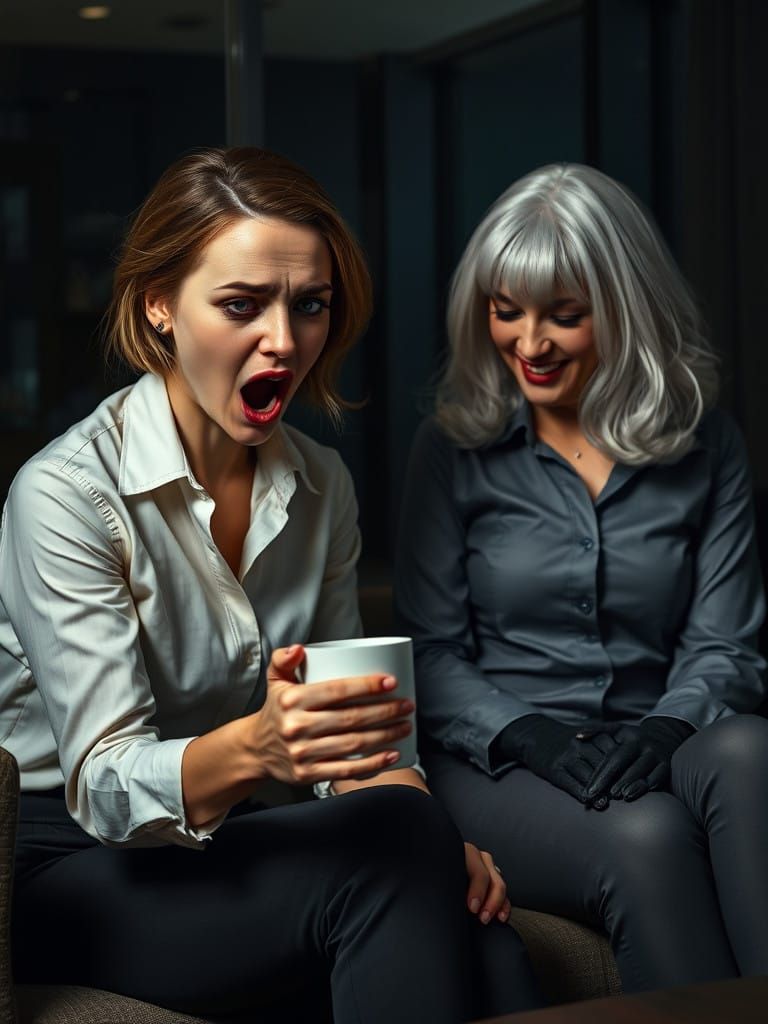 Surreal CEO Rejection in a Dark Corporate Setting