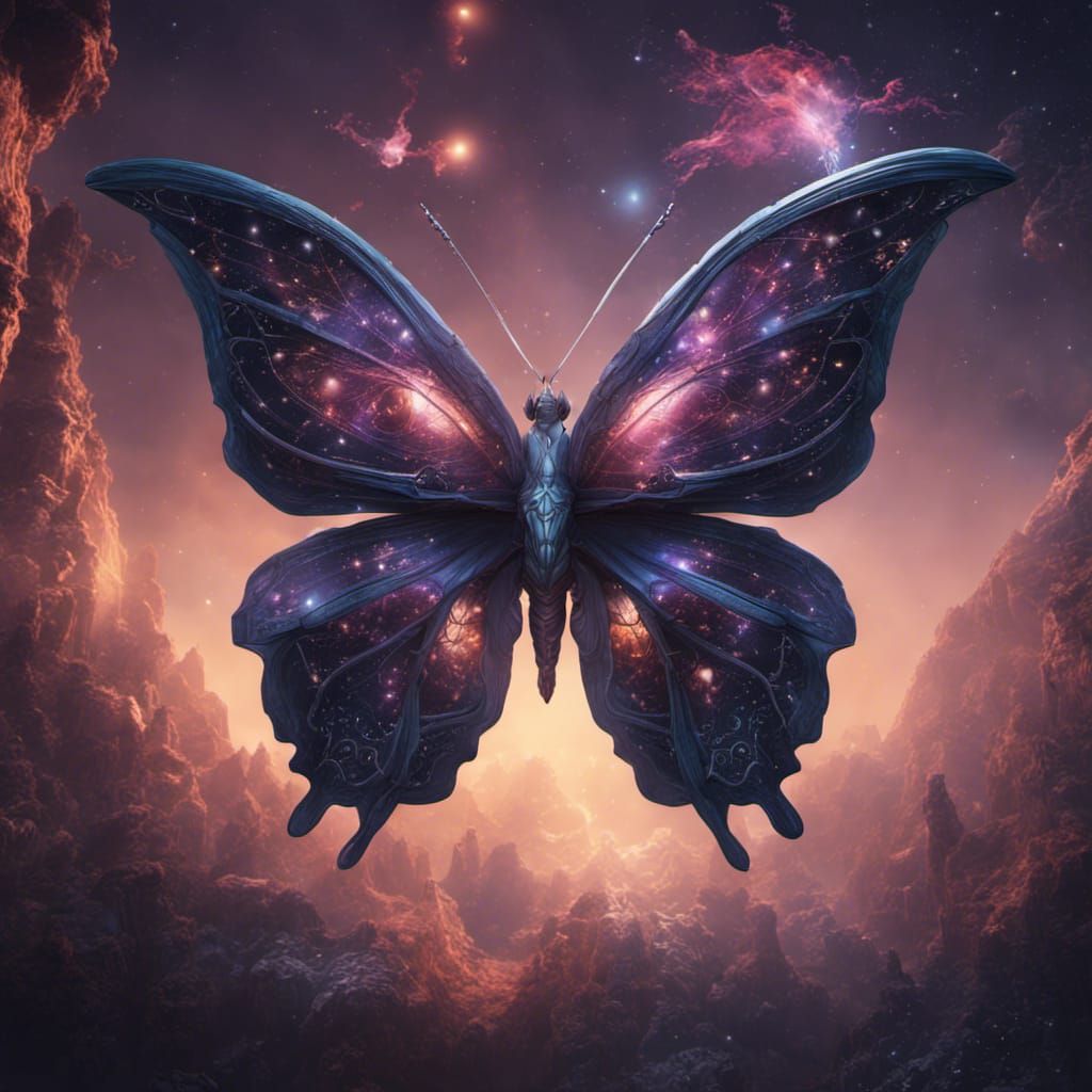 Constellation Butterfly: Detailed Fantasy Concept Art