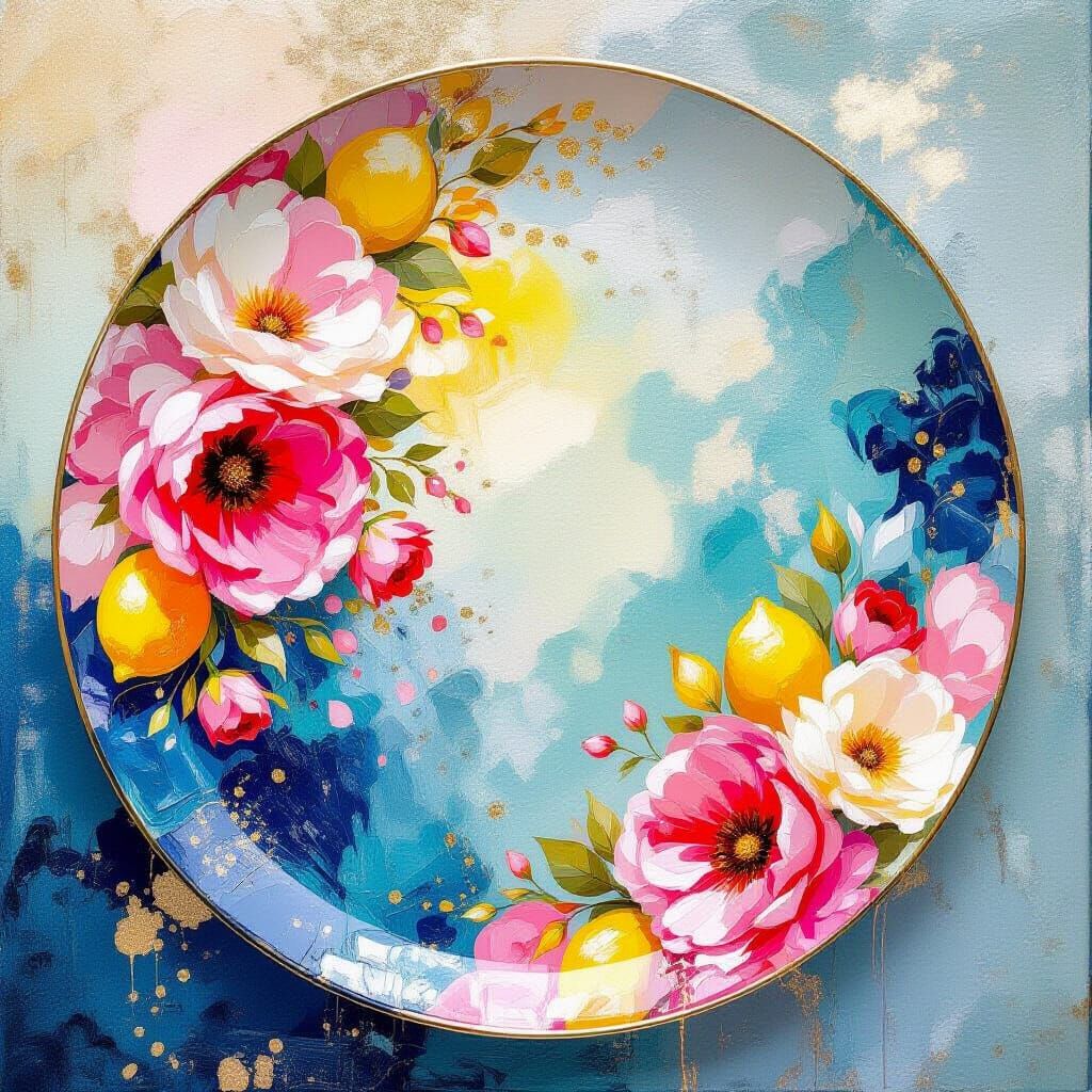 Painted Plates in Metamodern Style