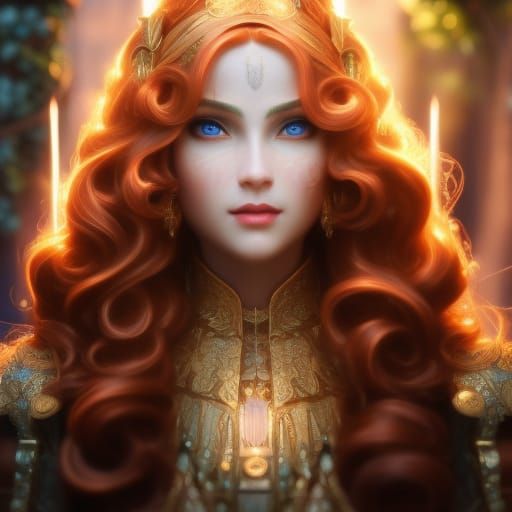 Lady of Shalott: Art Nouveau Fantasy